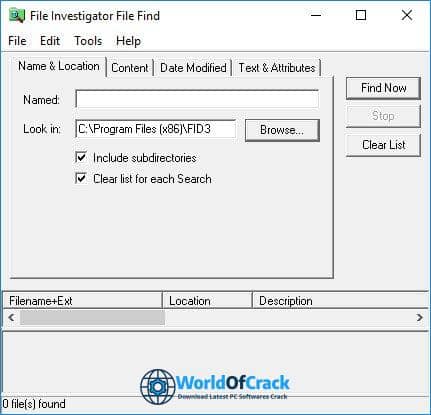 File Investigator Tools crack