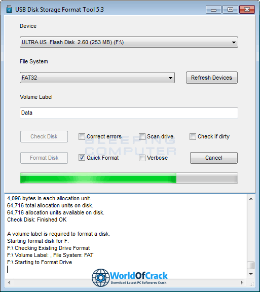 USB Flash Drive Format Tool Pro Crack free download
